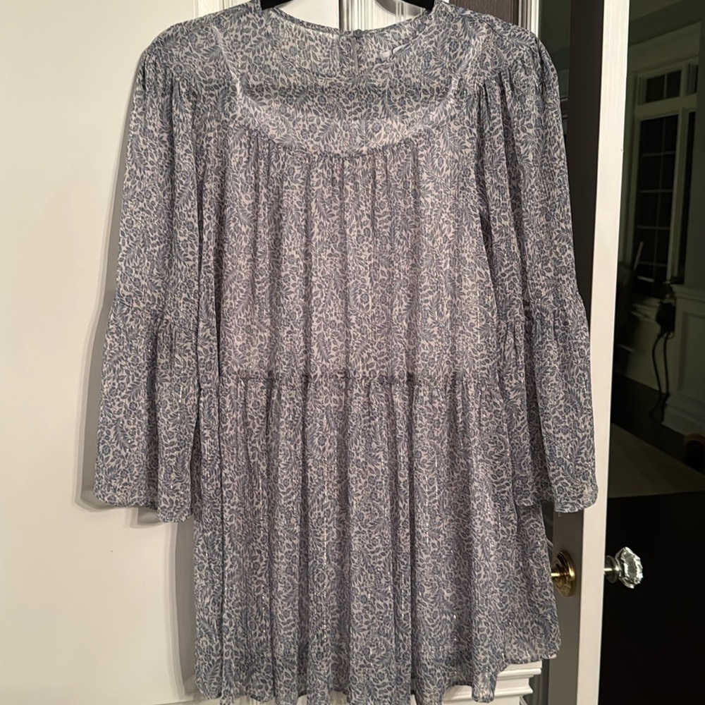 Zara Smocked Floral Mini Dress